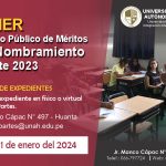 DESIERTO - PRIMER CONCURSO PÚBLICO DE MÉRITOS PARA NOMBRAMIENTO DOCENTE 2023