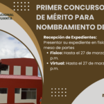 Primer Concurso Público de Méritos para Nombramiento Docente 2026
