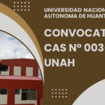 Convocatoria CAS N° 003-2026-UNAH