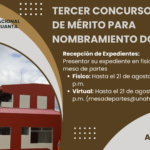 Tercer Concurso Público de Merito para Nombramiento de Docentes 2026