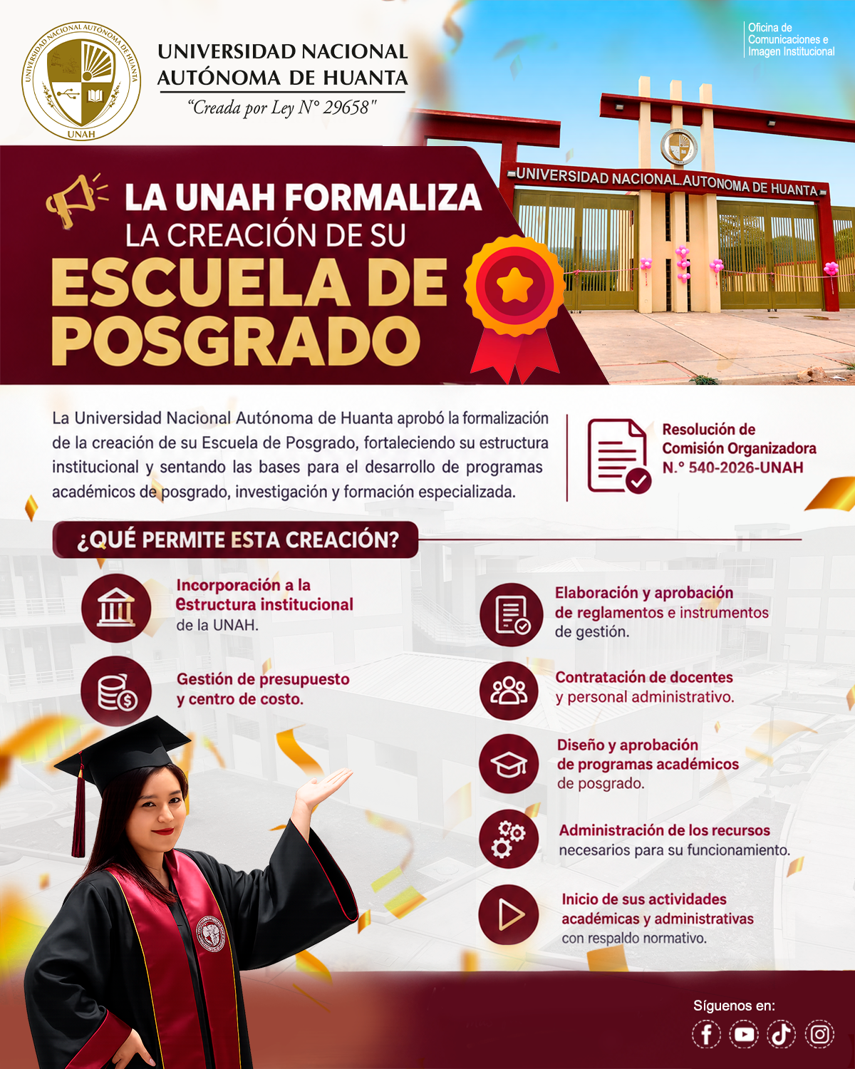 Creación Escuela Posgrado